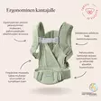 BabyBjörn kantoreppu Hold 0-18kk - Rintareput - 7317680890023 - 3