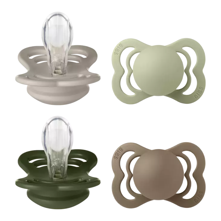 BIBS Supreme tutti 0-6kk 4-pack silikoni - Tutit - 5713795280353 - 1