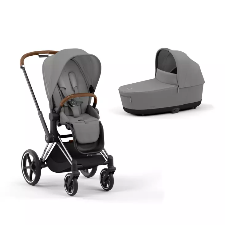 Cybex Priam 4 yhdistelmävaunut (Chrome/Brown) - Yhdistelmävaunut - 406321521633 - 1