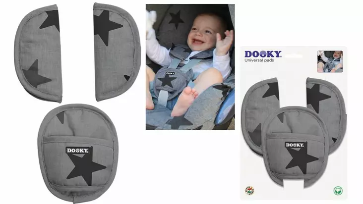 Dooky Universal Pads turvavyöpehmusteet - Suojat turvakaukaloon - 5038278000793 - 1