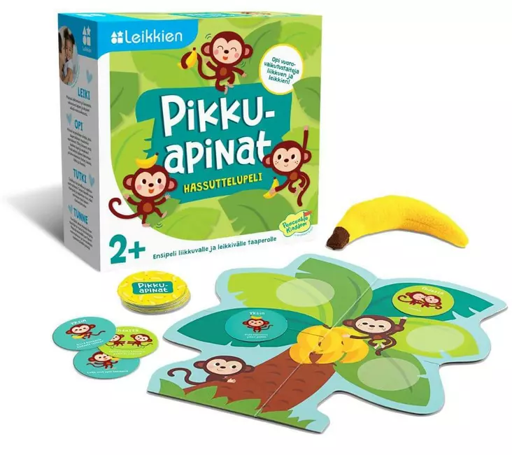 Leikkien Pikkuapinat hassuttelupeli 2-5v - Palapelit ja muut pelit - 6430055300383 - 1