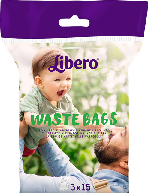 Libero vaippojen jätepussi 45 kpl - Vaippapussit - 7322540441093 - 3