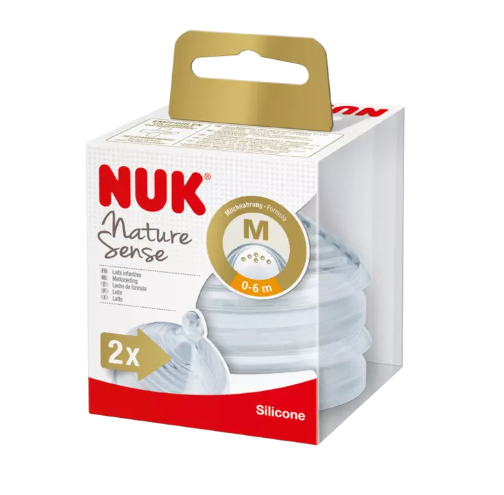 Nuk Pullotutti Nature Sense 2kpl 0-6kk - Tuttipäät, juomanokat ja korkit - 4008600253693 - 1
