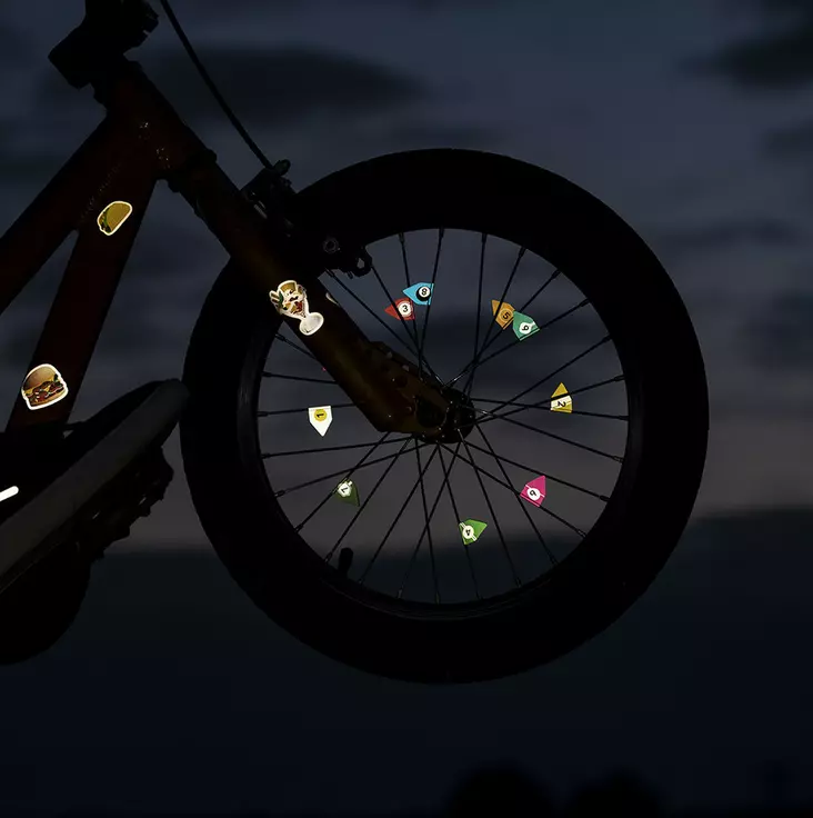 Reflective Berlin heijastavat tarrat renkaan pinnoihin - Spoke Flags - Heijastimet rattaisiin - 42605491443 - 2