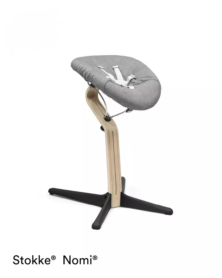 Stokke Nomi tuoli ja Newborn Set -istuin (Black/Natural) - Syöttötuolit - 7040356264003 - 1