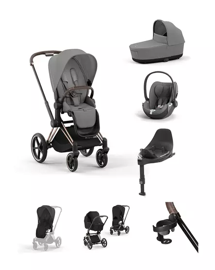 Cybex Priam 4 starttipaketti lisävarusteilla (Rosegold) - Lastenvaunujen starttipaketit - 406321521695 - 1