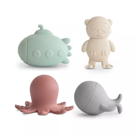 Mushie kylpylelu Sealife 4 kpl - Kylpylelut ja -korit - 840355800654 - 1