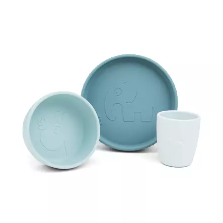 Done by Deer silikoninen ruokailusetti - Ruokailuvälinesetit - 5712643049074 - 2