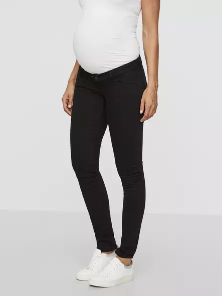 Mamalicious MlLola Slim Black Jeans Noos odotushousut - Housut ja haalarit - 6322100114 - 3