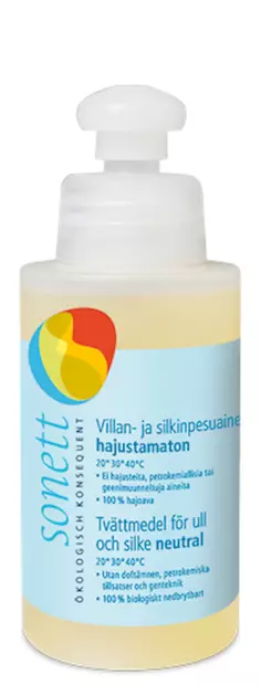 Sonett villan- ja silkinpesuneste 120 ml - Pesu- ja hoitoaineet - 4007547305144 - 2