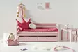 Laatikosto pyörillä, 2 laatikkoa 70x160cm kokoisen sängyn alle - hennonpunainen - Lasten sängyt ja lisäosat - 5706558042404 - 2