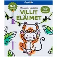 Oppi ja ilo maalaa vedellä villieläimet - Kirjat, vihkot ja kirjaimet - 9789526364384 - 1