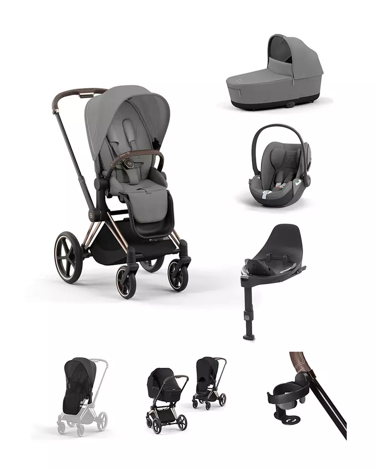 Cybex Priam 4 starttipaketti lisävarusteilla (Rosegold) - Lastenvaunujen starttipaketit - 406321521695 - 1