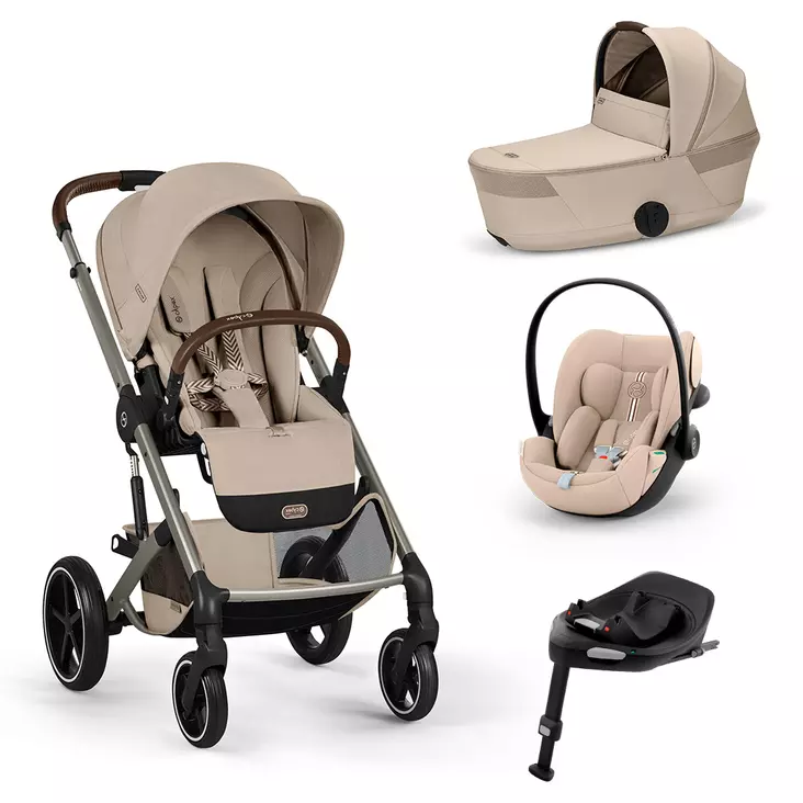 Cybex Balios S Lux starttipaketti (taitettavalla Fold Cot vaunukopalla ja Cloud G3 turvakaukalolla) - Lastenvaunujen starttipaketit - 4063846591124 - 1