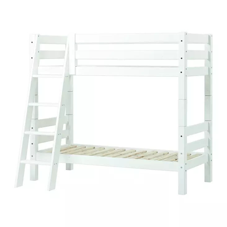 ECO Luxury kerrossänky 70x160cm, kaltevat portaat - valkoinen - Lasten sängyt ja lisäosat - 5706558029504 - 1