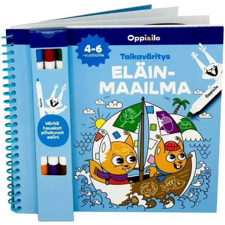 Oppi ja ilo taikaväritys eläinmaailma - Kirjat, vihkot ja kirjaimet - 9789526368214 - 1