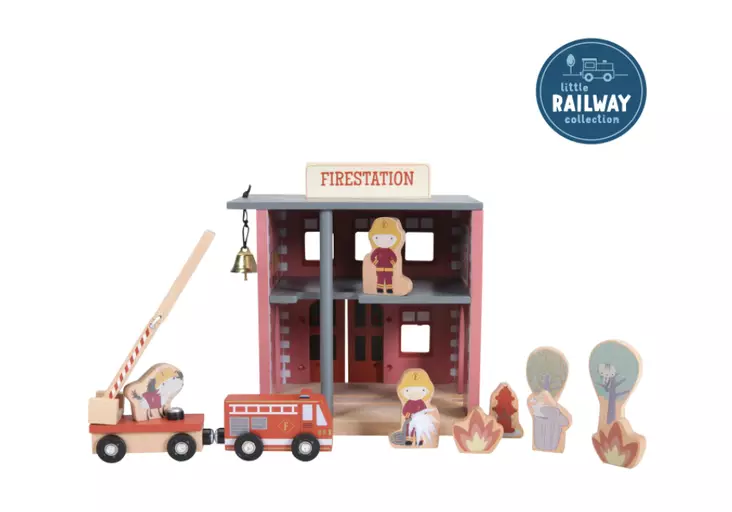 Little Dutch paloasema 12 osaa - Puulelut - 8713291444904 - 1