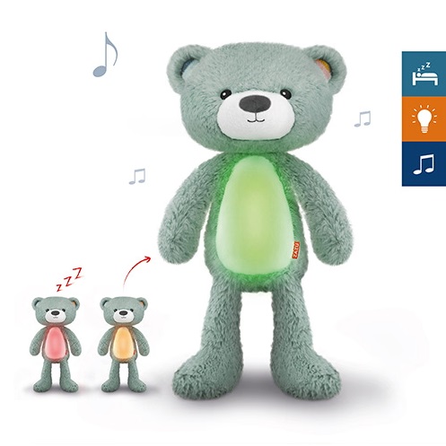 ZAZU Brody nalle Sleeptrainer musiikilla - Yövalot ja lämpömittarit - 703625107764 - 1