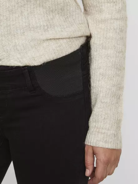 Mamalicious Mllola Slim Black Jeans odotushousut - Housut ja haalarit - 202212013265 - 3