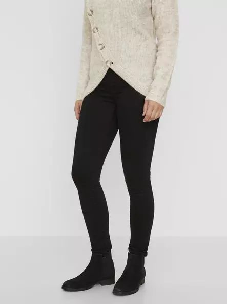 Mamalicious Mllola Slim Black Jeans odotushousut - Housut ja haalarit - 202212013265 - 1