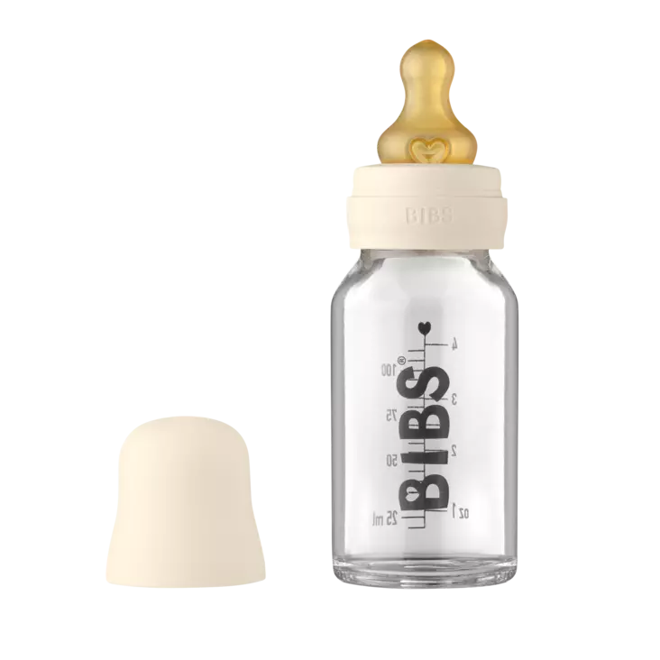 BIBS lasinen tuttipullo 110ml - Lasiset tuttipullot - 5713795220885 - 1