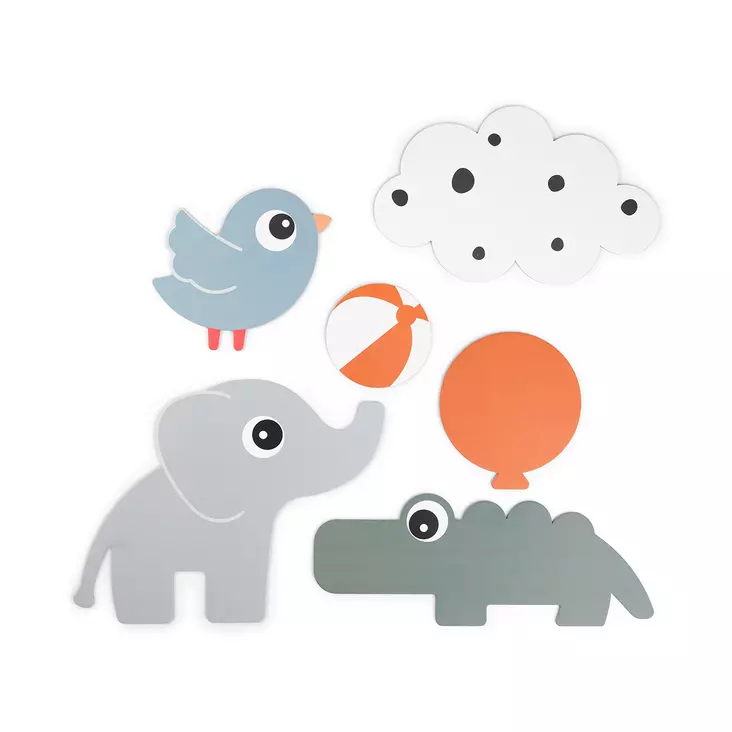 Done by deer seinäkoristeet 6 kpl - Seinätarrat, mitat ja kellot - 5712643051015 - 1