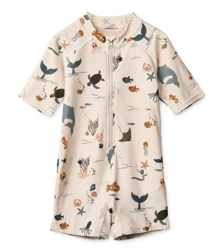 Liewood Max lyhythihainen UV-uimapuku - Uimapuku ja uimalasit - 5245263252145 - 1