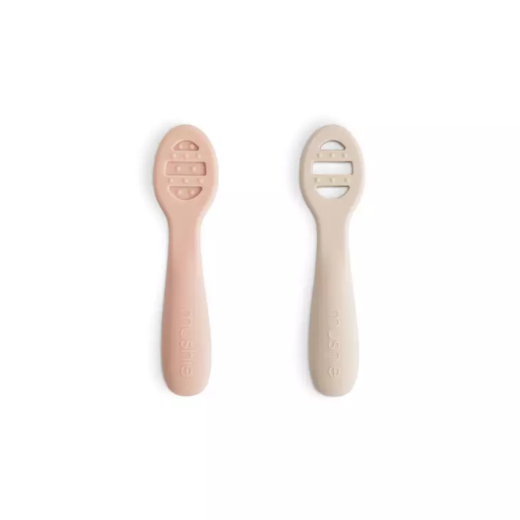 Mushie silikoniset ensilusikat 2 kpl - Lusikat ja syömäpuikot - 840355801125 - 1