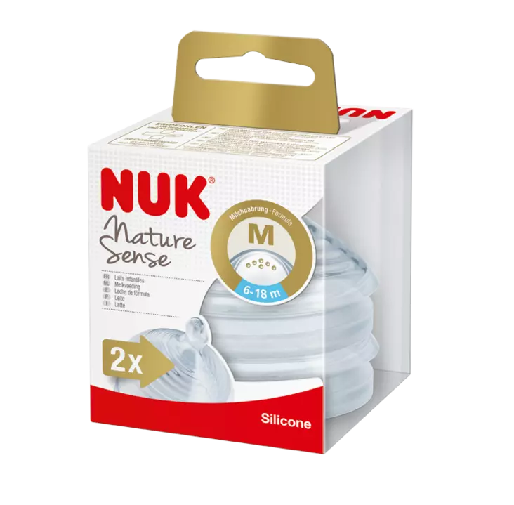 Nuk Pullotutti Nature Sense 2kpl 6-18kk - Tuttipäät, juomanokat ja korkit - 4008600253785 - 1