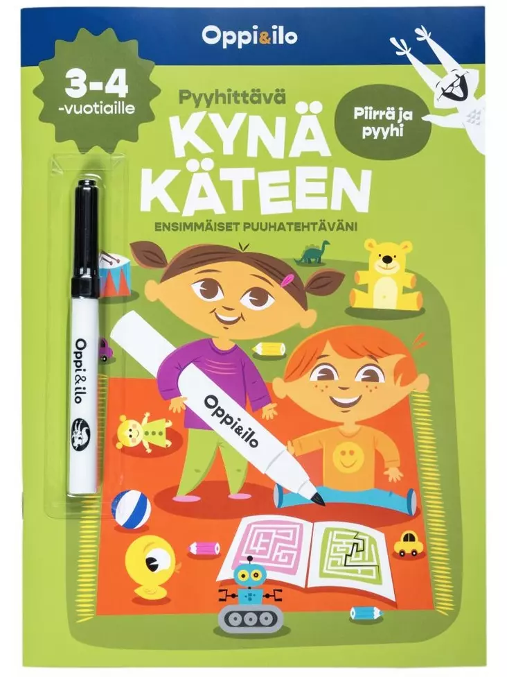 Oppi ja ilo Pyyhittävät kynä käteen - Kirjat, vihkot ja kirjaimet - 9789526360355 - 1