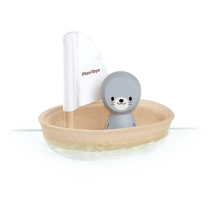 PlanToys kylpylelu purjevene hylje - Puulelut - 8854740057105 - 2