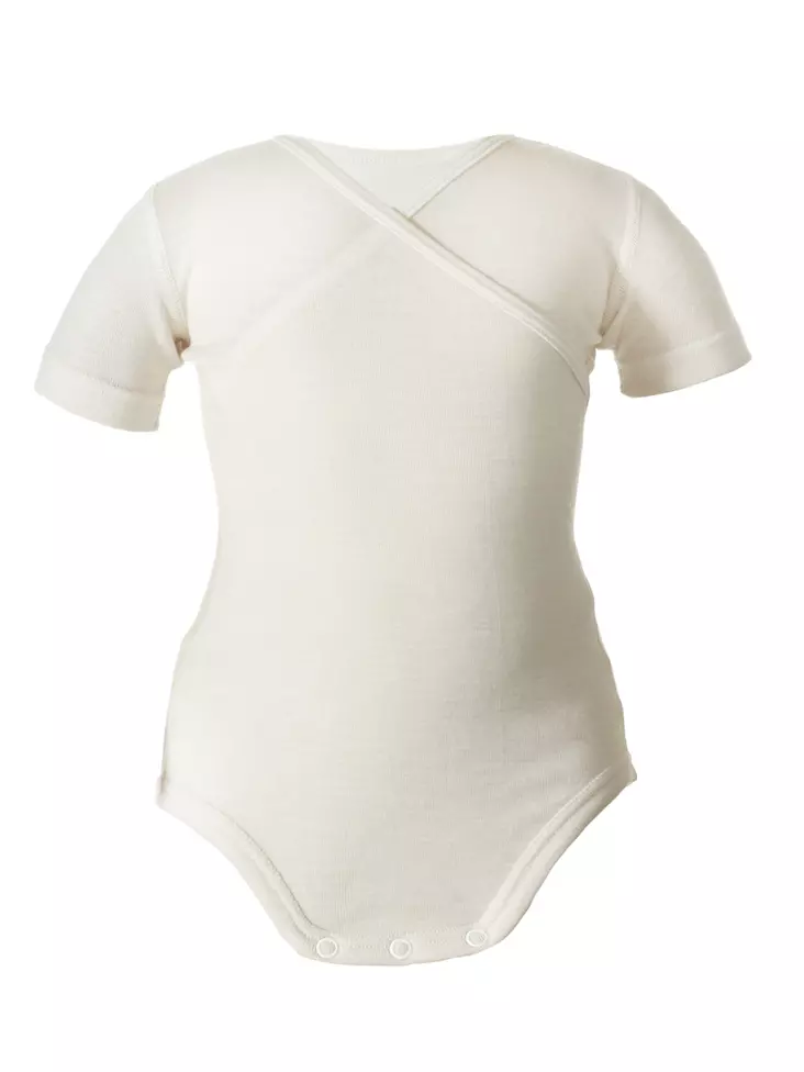 Ruskovilla lyhythihainen body 50 - 90 cm - silkkivilla - Silkkivilla - 356421575 - 2