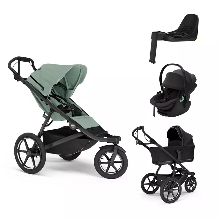Thule Urban Glide 3 starttipaketti (Thule Maple turvakaukalolla) - Lastenvaunujen starttipaketit - 8722990495545 - 1