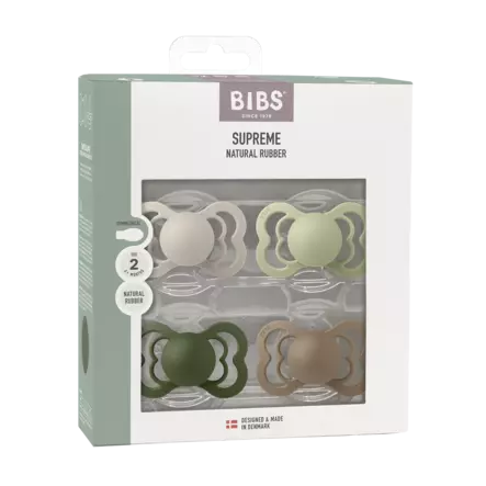 BIBS Supreme tutti 6kk-18 4-pack natural - Tutit - 5713795280346 - 2