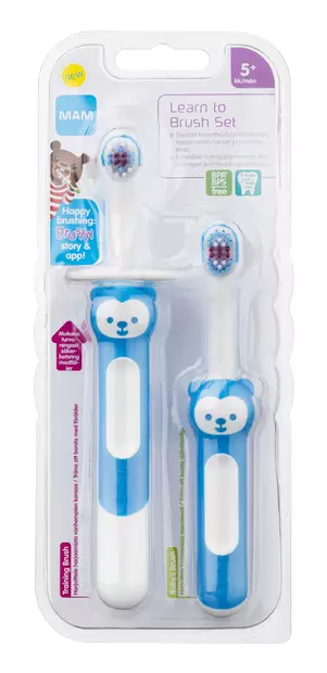 Ainu Mam Learn To Brush hammasharjasetti - Hammasharjat ja -tahnat - 9001616713576 - 1