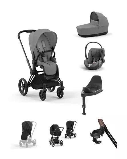 Cybex Priam 4 starttipaketti lisävarusteilla (Chrome Black) - Lastenvaunujen starttipaketit - 406321521697 - 1
