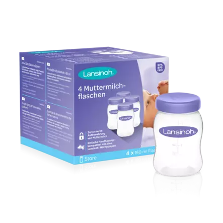 Lansinoh maidonsäilytyspullot 4 kpl - Rintapumput ja lisävarusteet - 5060062990416 - 5