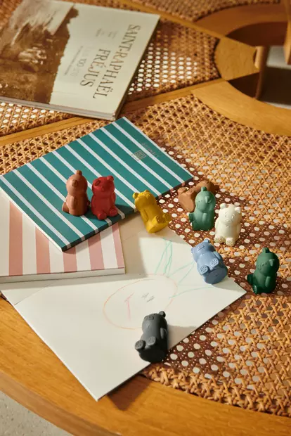 Liewood Wallace väriliidut 9kpl - Kirjat, vihkot ja kirjaimet - 5715493242336 - 2