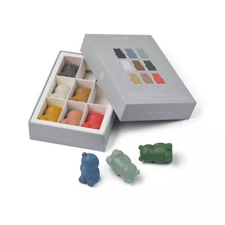 Liewood Wallace väriliidut 9kpl - Kirjat, vihkot ja kirjaimet - 5715493242336 - 1