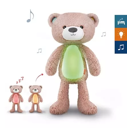 ZAZU Brody nalle Sleeptrainer musiikilla - Yövalot ja lämpömittarit - 703625108976 - 1