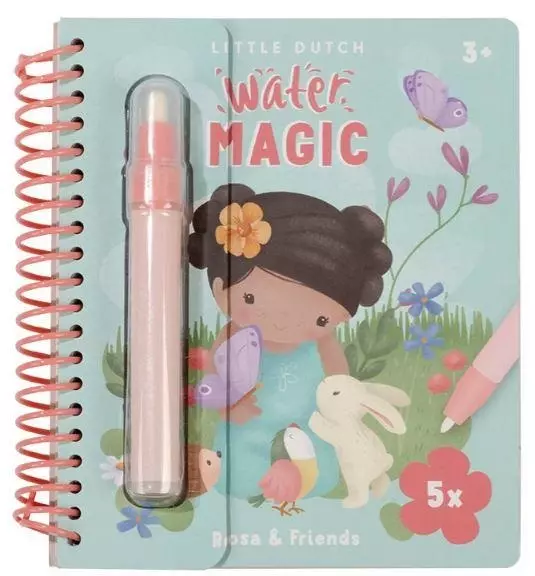 Little Dutch Rosa&Friends water reveal - Kirjat, vihkot ja kirjaimet - 8714274125476 - 1