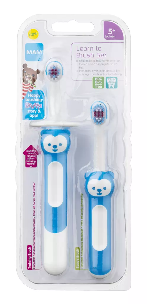 Ainu Mam Learn To Brush hammasharjasetti - Hammasharjat ja -tahnat - 9001616713576 - 1