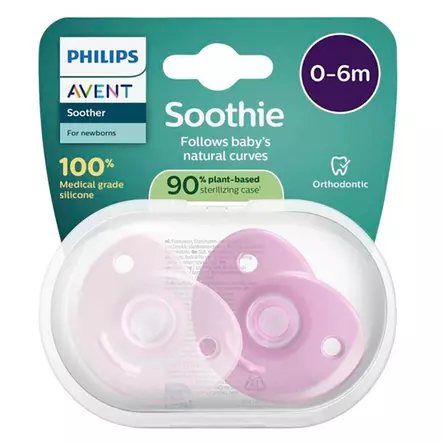 Philips Avent Curved Soothie Tutti 0-6kk - Tutit - 8720689043267 - 2
