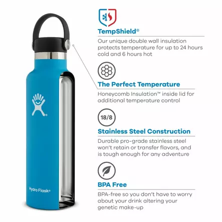 Hydro Flask teräksinen termosjuomapullo - Juomapullot - 810497025697 - 2