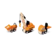 PlanToys puiset rakennuskoneet - Puulelut - 8854740060877 - 1