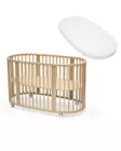 Stokke Sleepi Bed V3 pinnasänky patjalla ja lakanalla - Pinnasängyt ja juniorisängyt - 7040355911107 - 1