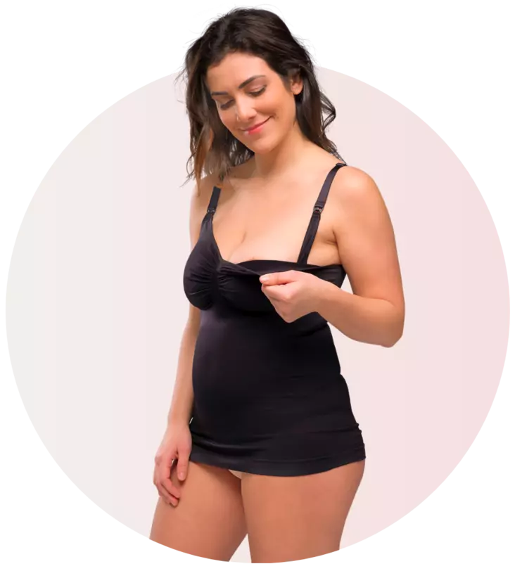 Carriwell Nursing Top with Shapewear imetystoppi - musta - Muotoilevat asusteet ja tukivyöt - 632020147 - 1