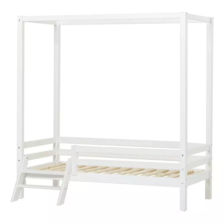 Katossänky portailla 70x160cm - valkoinen - Lasten sängyt ja lisäosat - 5706558043777 - 1