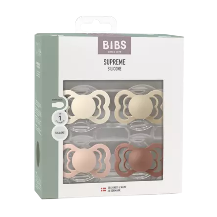BIBS Supreme tutti 0-6kk 4-pack silikon - Tutit - 5713795280278 - 2