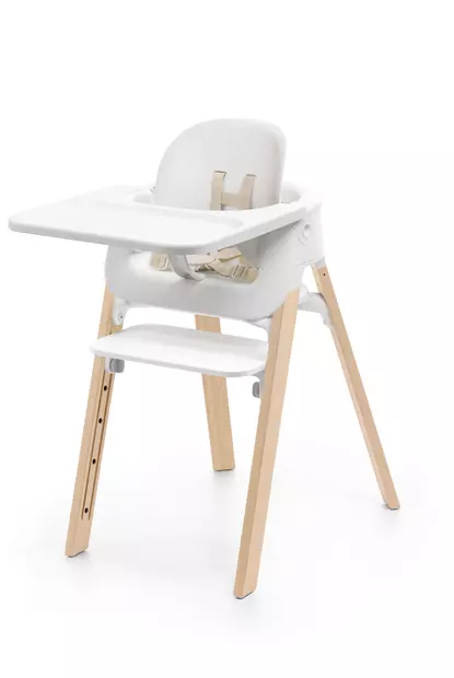 Stokke Steps syöttötuoli bambu white - Syöttötuolit - 7040356926008 - 1